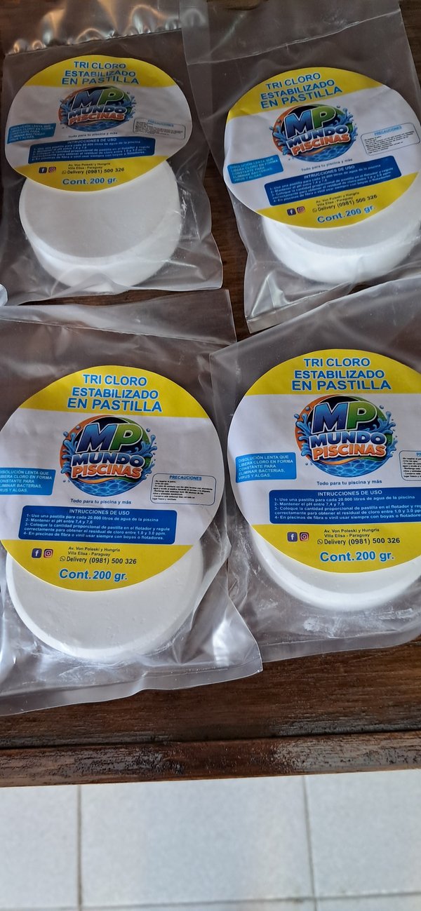 Tricloro en pastilla