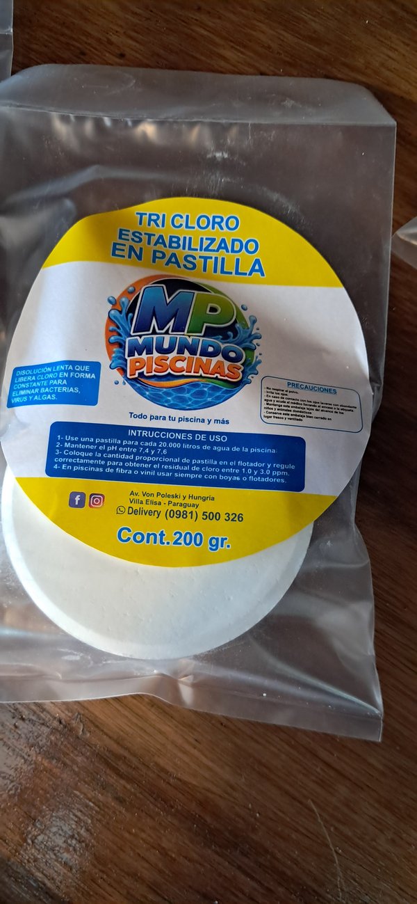 Tricloro en pastilla