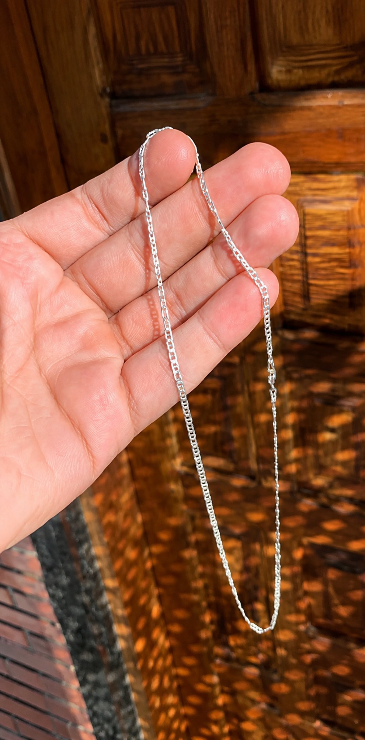 Cadena gucci martillado plata 925🇮🇹 - 3