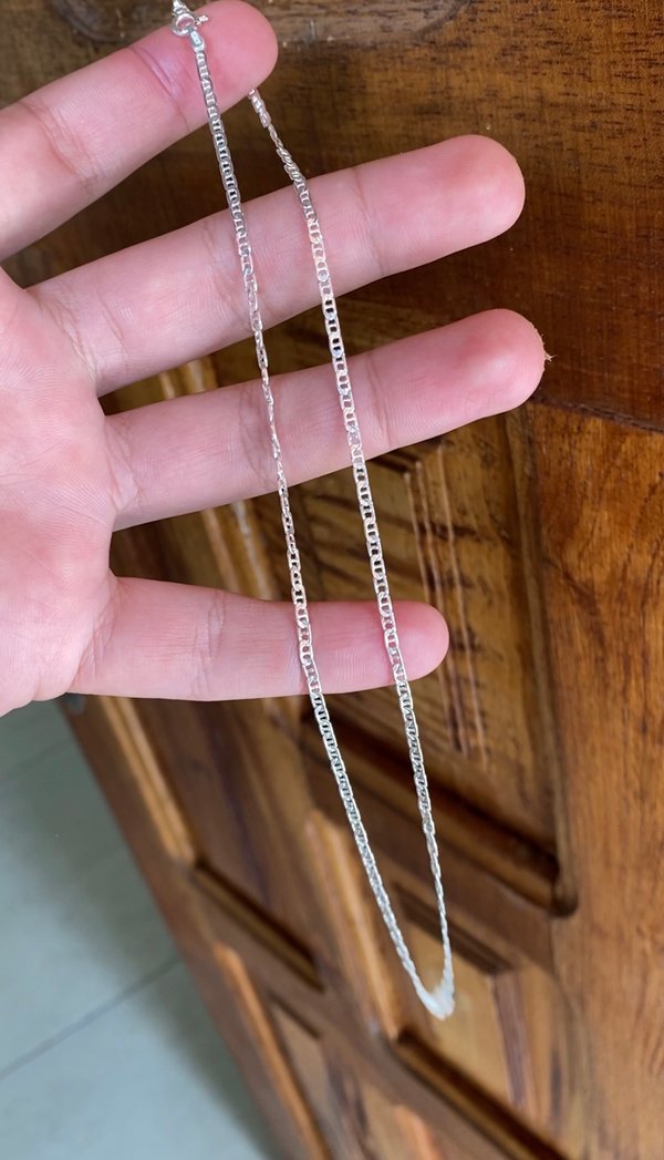 Cadena gucci martillado plata 925🇮🇹