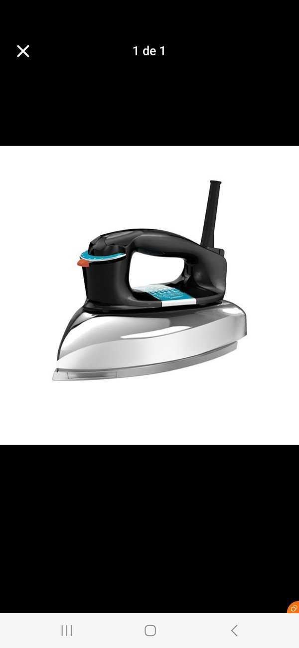 Plancha seca negra Black+Decker 