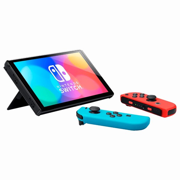 Nintendo Switch 64GB - Oled Azul  Rojo Neon (HEG-S-KABAA) (Japonés)