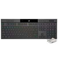 Teclado Gamer Mecánico Corsair K100 Air Wireless / RGB / Cherry MX / Inglés - Negro
