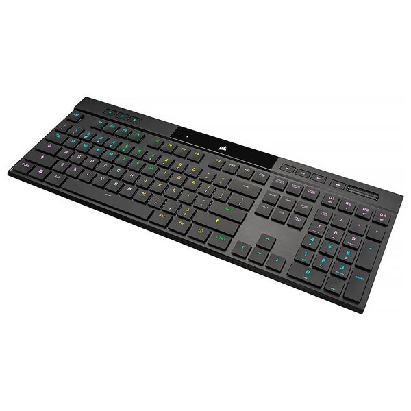 Teclado Gamer Mecánico Corsair K100 Air Wireless / RGB / Cherry MX / Inglés - Negro