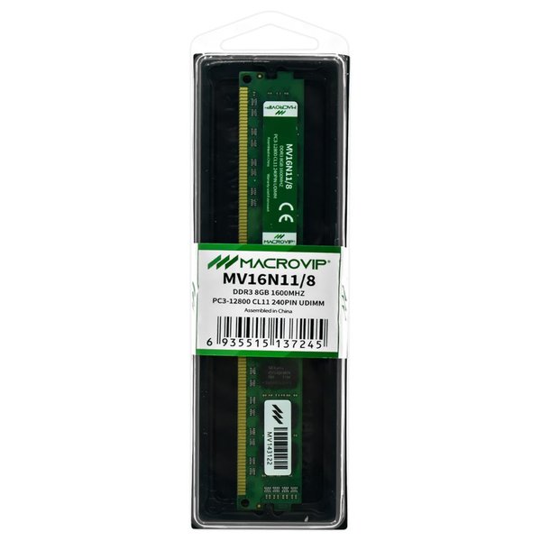 Memoria RAM Macrovip DDR3 8GB 1600MHz - MV16N118
