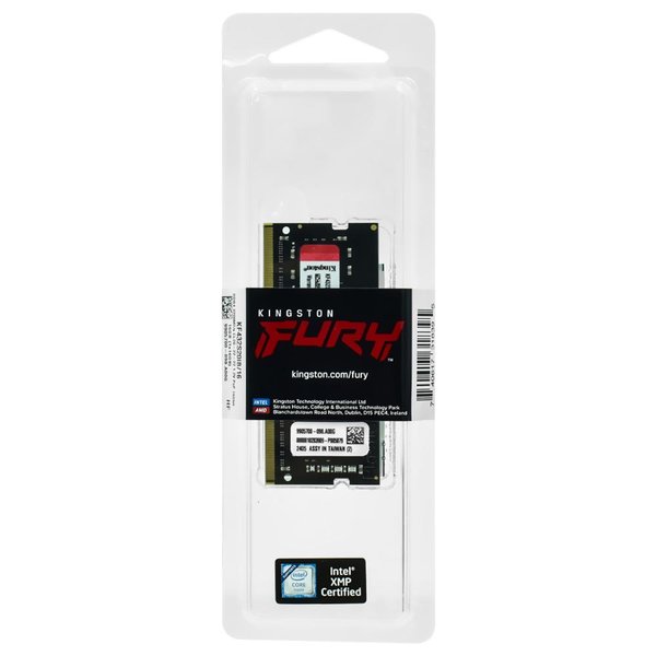 Memoria RAM para Notebook Kingston Fury Impact DDR4 16GB 3200MHz - Negro