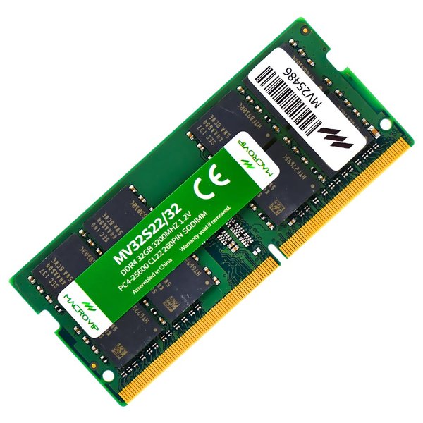 Memoria RAM para Notebook Macrovip DDR4 32GB 3200MHz - MV32S22/32