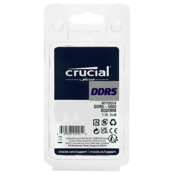 Memoria RAM para Notebook Crucial DDR5 8GB 5600MHz