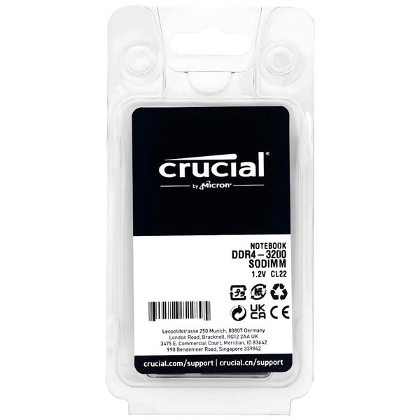Memoria RAM para Notebook Crucial DDR4 8GB 3200MHz