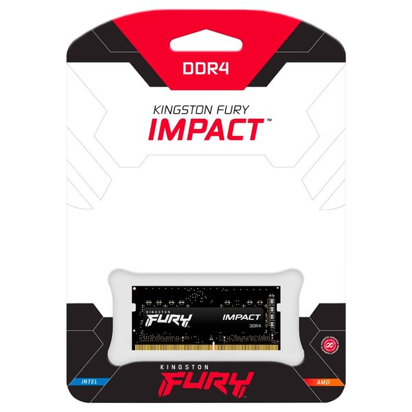 Memoria RAM para Notebook Kingston Impact DDR4 8GB 3200MHz - Negro