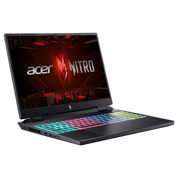 Notebook Gamer Acer Nitro 16 AN16-41-R148 AMD Ryzen 5 7640HS Pantalla WUXGA 16" / 8GB de RAM / 512GB SSD / GeForce RTX4050 6GB - Obsidian Negro