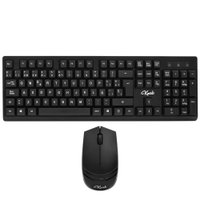 Teclado + Mouse KRAB KBKTM15 Wireless  Español - Negro 