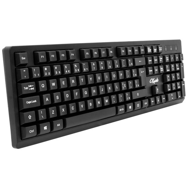 Teclado + Mouse KRAB KBKTM15 Wireless  Español - Negro 