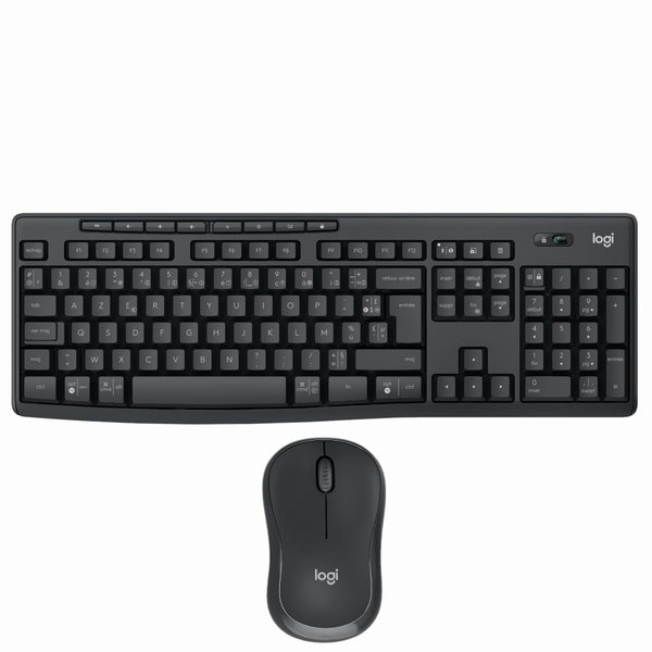 Teclado + Mouse Logitech MK370 Wireless - Español - Negro