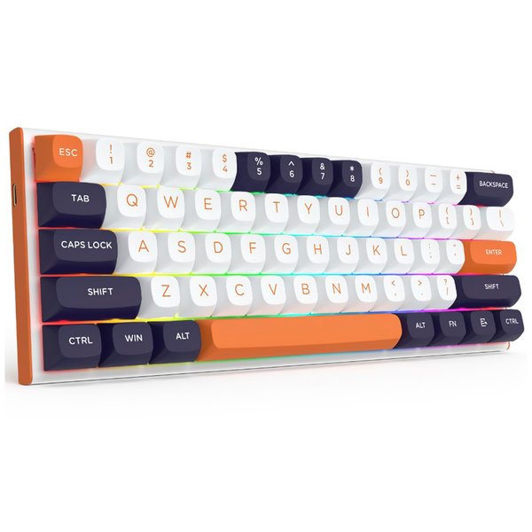Teclado Gamer Magnético Redragon FIDD K683WBO-RGB-M USB - Inglés - Blanco