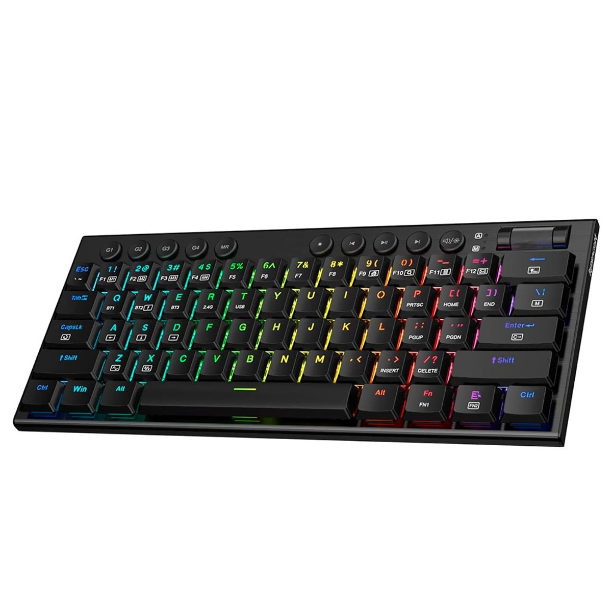 Teclado Gamer Mecánico Redragon K632RGB-PRO Horus Mini Pro Wireless  RED  Inglés - Negro
