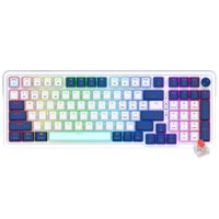 Teclado Gamer Mecánico Redragon K686WB-RGB-PRO Eisa Wireless  RGB  RED  Inglés - Blanco - Azul 