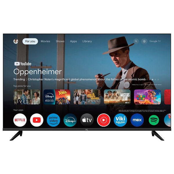 TV Smart Mtek MKQ55FSGU 55" Ultra HD / 4K / QLED - Negro 
