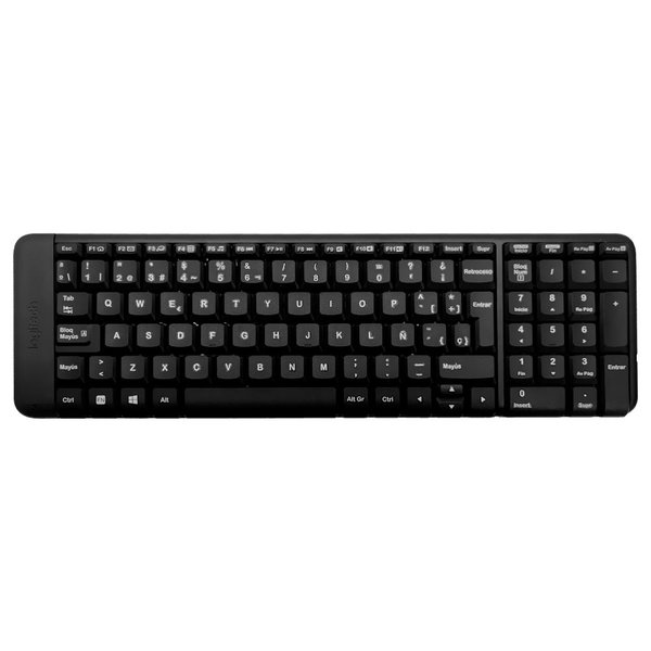 Teclado + Mouse Logitech MK220 Wireless  Español - Negro