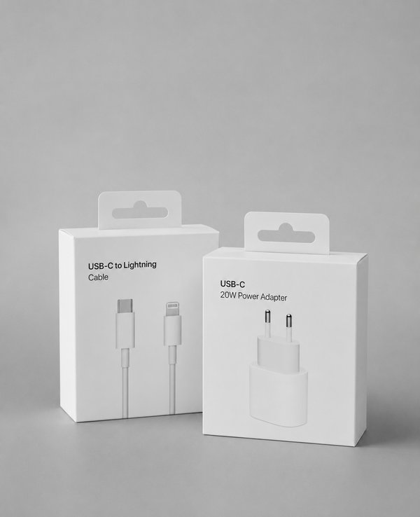 Cargador completo USB-C a Lightning 