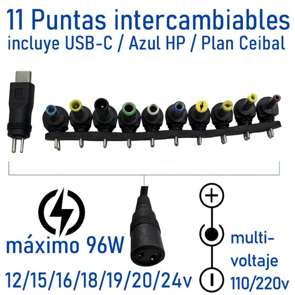 Cargador Universal Para Notebook My120w