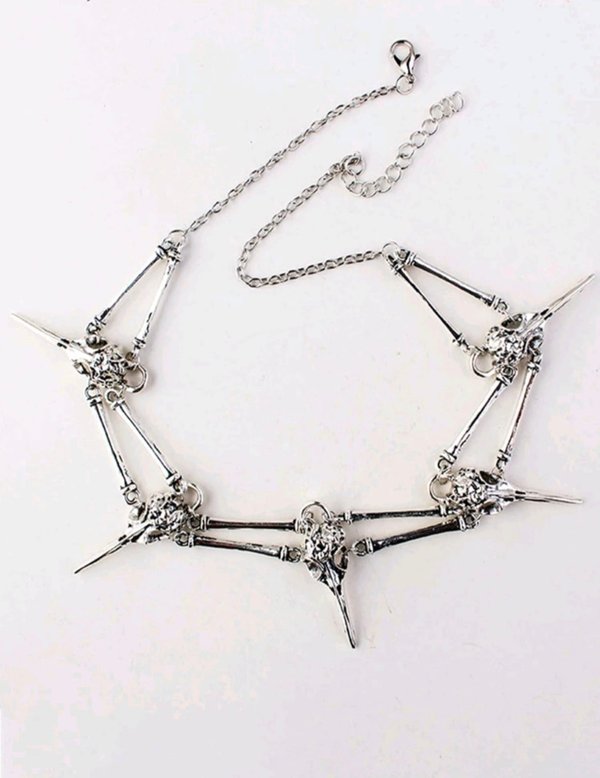 Collar Cráneos de Pájaros 
