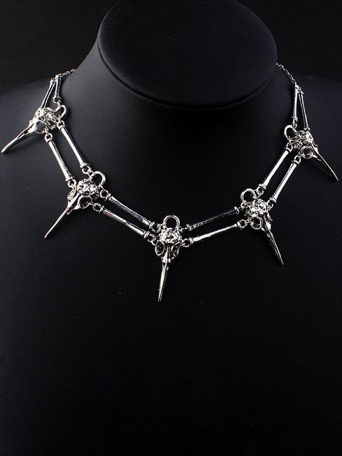 Collar Cráneos de Pájaros 