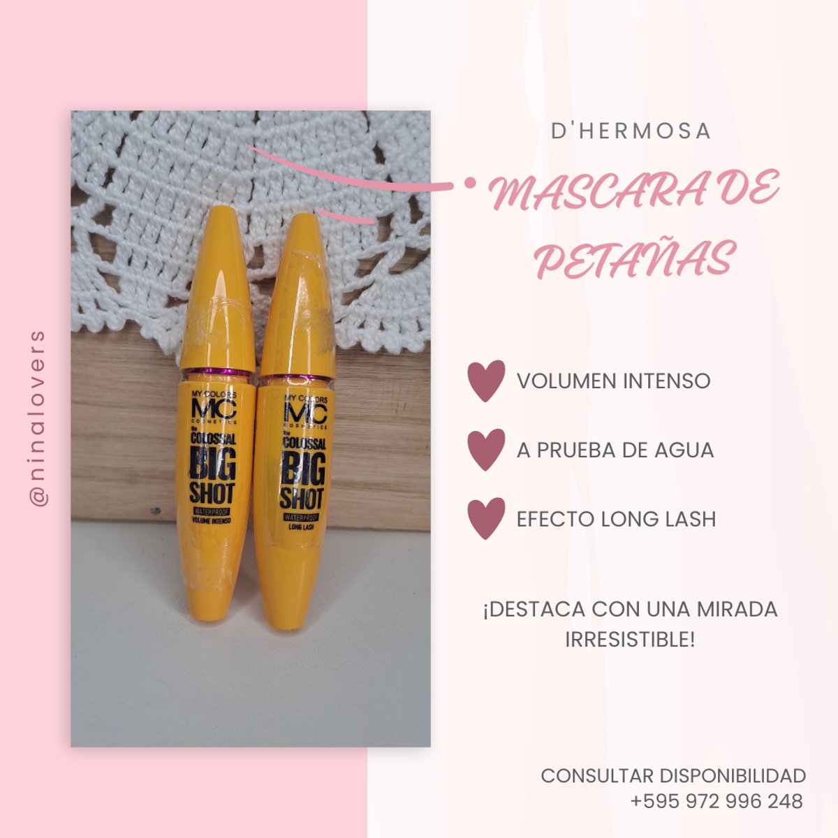 Mascara para pestaña D'hermosa
