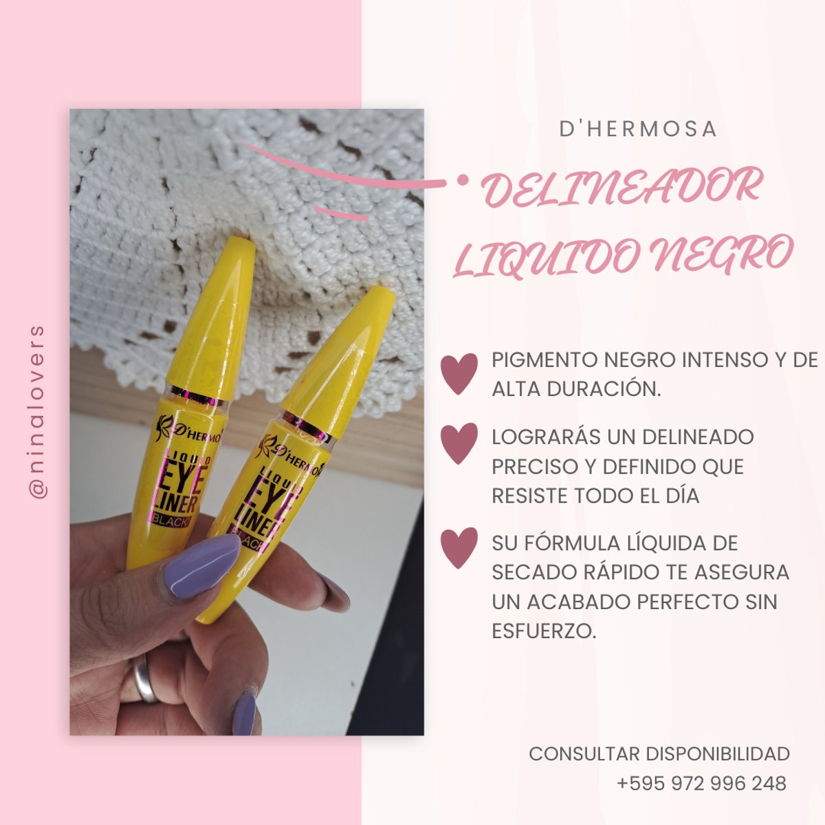 Delineador liquido negro