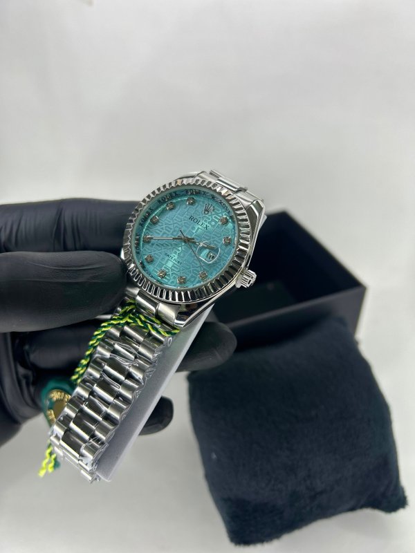 Rolex Datejust Silver – Tiffany Blue Monogram