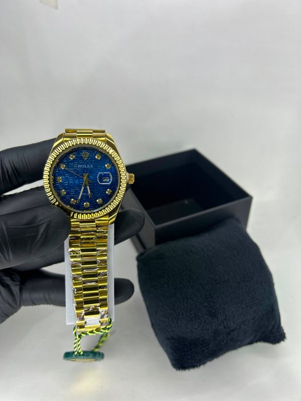 Rolex Datejust Gold – Azul Profundo Monograma