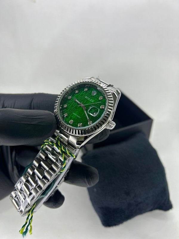Rolex Datejust Silver – Esmeralda Monograma