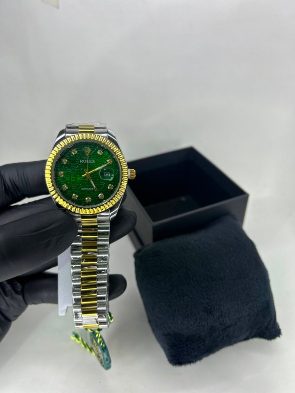 Rolex Datejust Two-Tone – Esmeralda Monograma