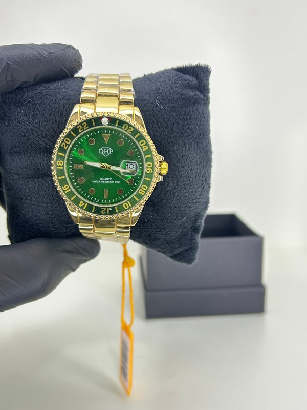 Rolex Inspiración GMT - Gold Emerald Green