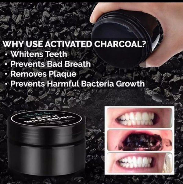 🦷 Polvo de Carbón Blanqueador Dental – 30 g ✨