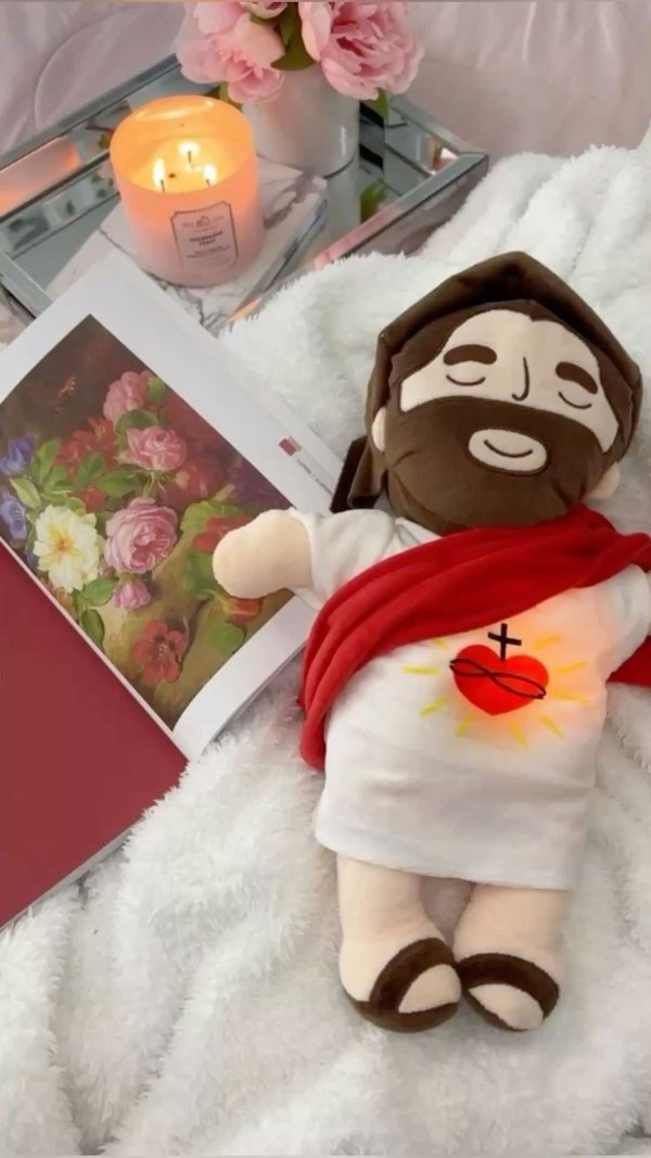 Peluche de jesus que respira ❤️‍🩹