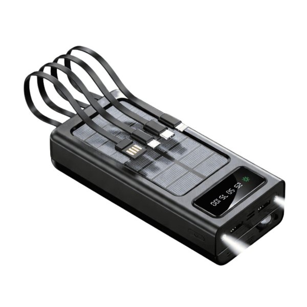 Power Bank Solar 12.000 mAh con Linterna