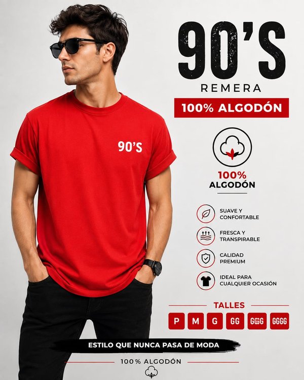 🤍 Remeras 100% de algodón