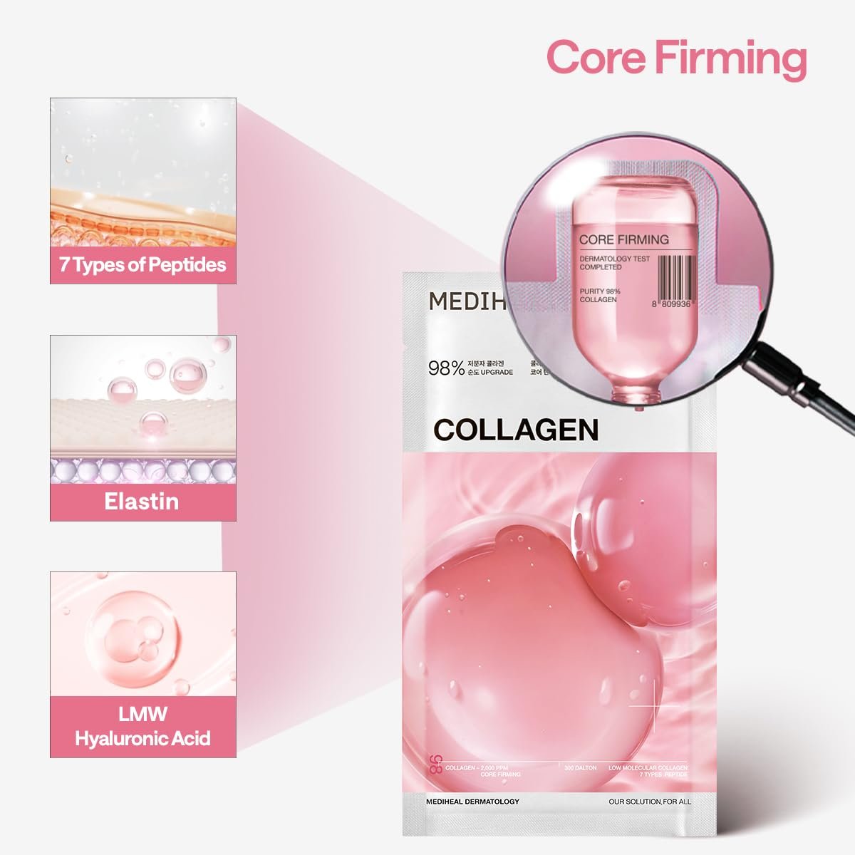 MEDIHEAL Mascarilla Facial Colágeno - 3