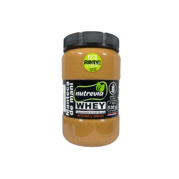 Manteca de Maní Whey Protein 530g