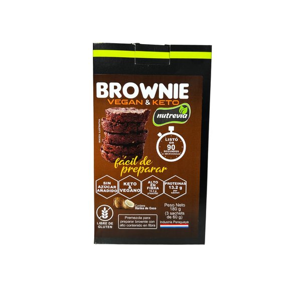 Pre Mezcla de Brownies Proteicos, Vegan y Keto Sin Gluten