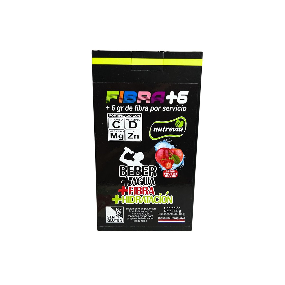 Saborizante para Agua FIBRA +6 Sabor Frutos Rojos