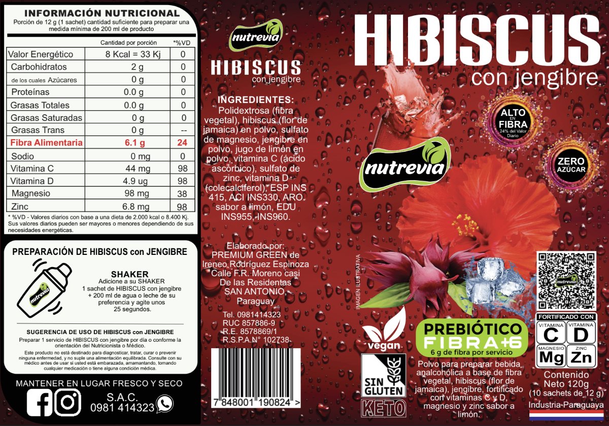 Hibiscus con Jengibre (Batido) - 2