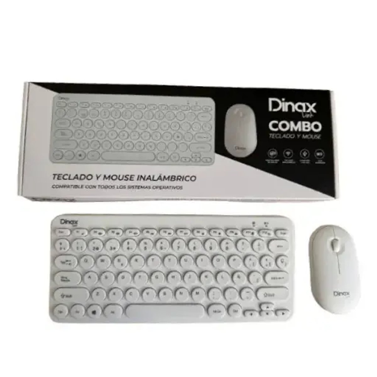 Kit Teclado + Mouse Inalámbrico Dinax