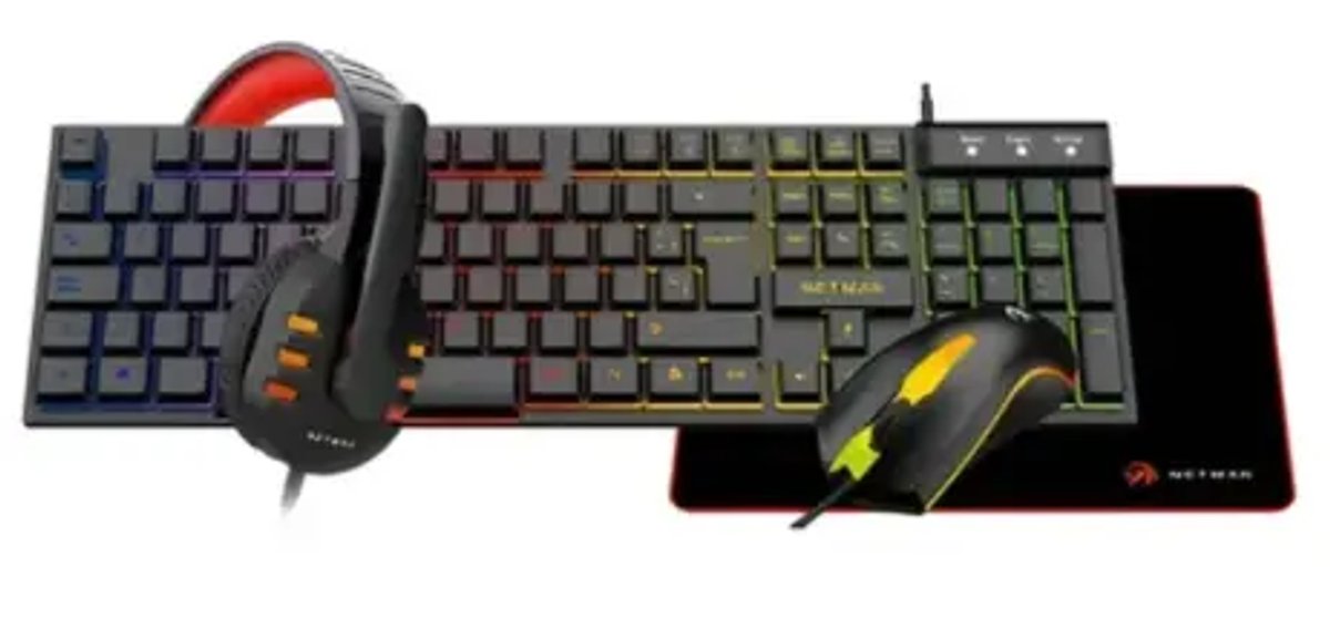 Combo Gamer 4 en 1 GC479 Netmak