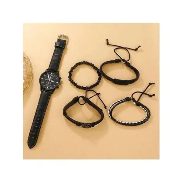 Set Reloj y Pulseras 5 Piezas