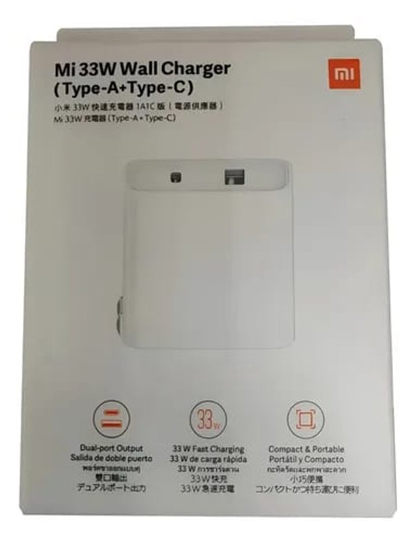 Cargador Cabezal Xiaomi 33W