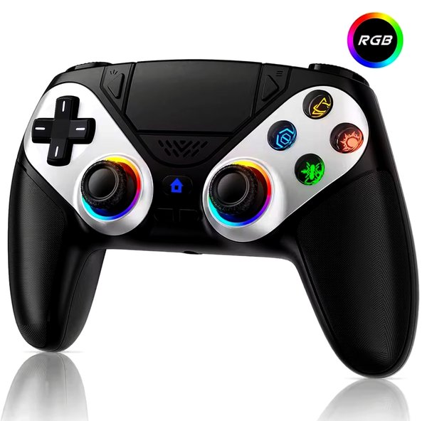🎮 Control Gamer RGB Inalámbrico 🔥 Compatible con celular, PC y consola 🌈 Luces RGB personalizables ⚡ Respuesta rápida para juegos competitivos