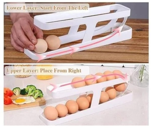 Dispensador De Huevos De 2 Niveles