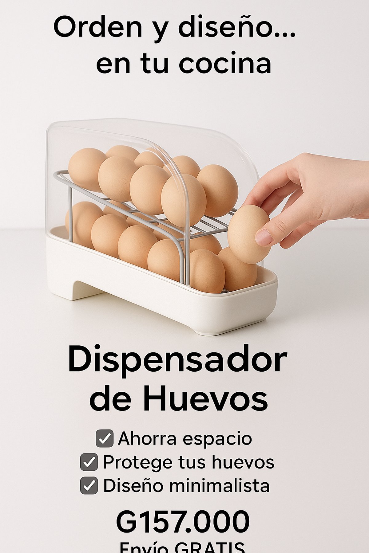 Dispensador De Huevos De 2 Niveles - 6